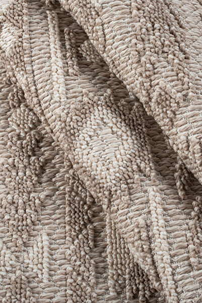 ANUTYA HOME Kahve Bohem İskandinav Bukleli Sisal Kesme Koridor Mutfak Salon K...