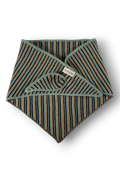 VARM Üç Renk Çizgili Triko Bandana