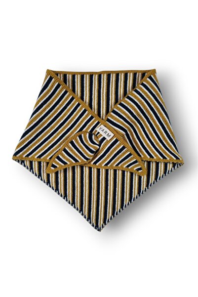 VARM Üç Renk Çizgili Triko Bandana