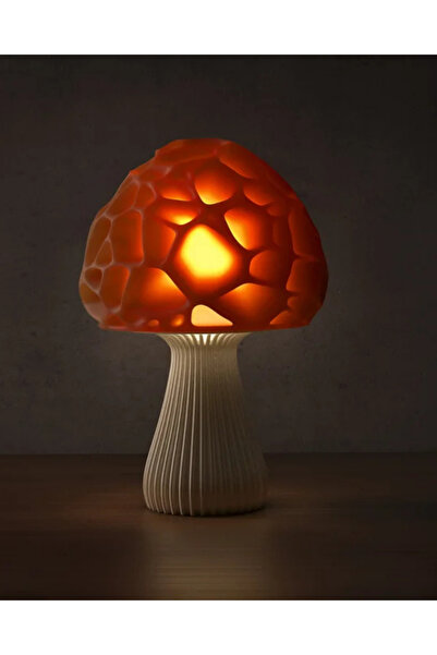 METU SHOP Mantar Abajur Masa Lambası Dekoratif Figür Lamba