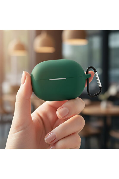 CaseOnn حافظة هواوي فري بادز برو 3 - برو 4 مع حزام، سيليكون غير لامع باللون ا...