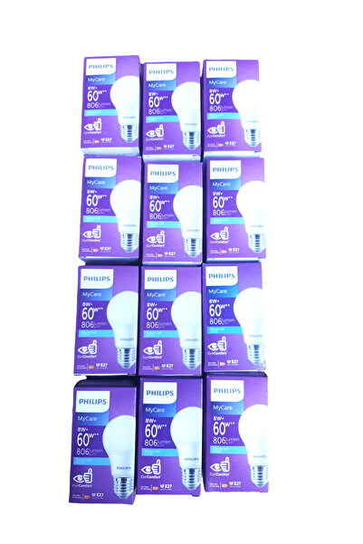 Philips 8 w = 60 w led ampül tasarruflu ampül