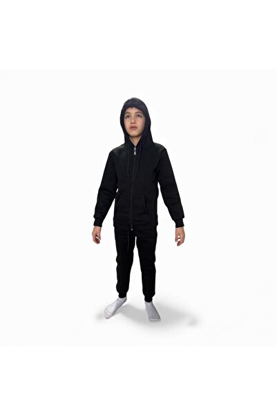 OEM Children's winter tracksuit, black, skinny model 10–11 years, 145-150 cm