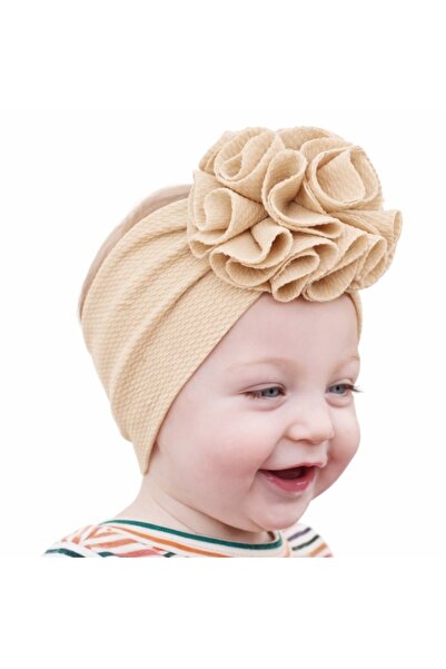 Superbaby Wide cream headband with flower