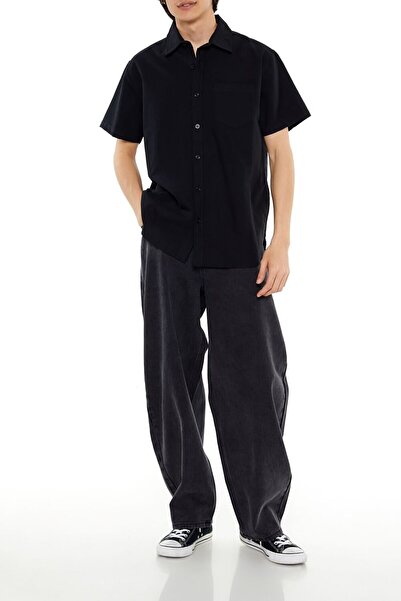 Forever 21 Mineral Yıkama Baggy Jean Pantolon