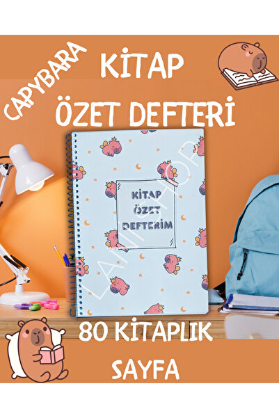 Lani Shop KİTAP ÖZET DEFTERİ - CAPYBARA - ÇOCUKLAR İÇİN