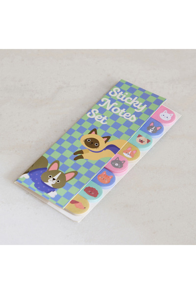 Home Box مجموعة سكريبل من 30 ورقة ملاحظات لاصقة بتصميم مزرعة الحيوانات - 6.5 ...