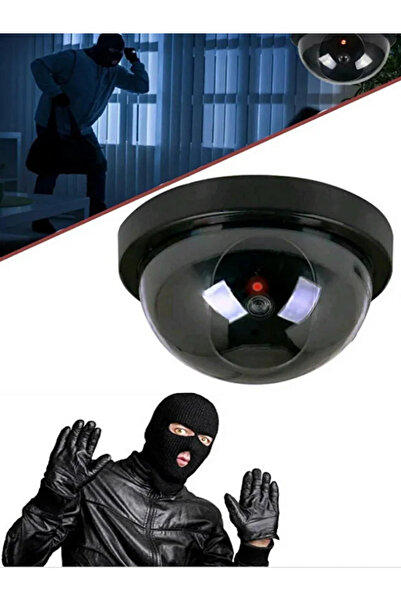 VOSİBU Yeni Nesil 5 Metre Algılayan Kırmızı Işıklı Hareket Sensörlü Pilli Güvenlik Caydırıcı Dome Kamera