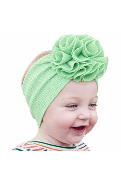 Superbaby Bentita verde menta lata cu floare