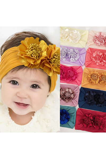 Superbaby Wide headband with applied flowers