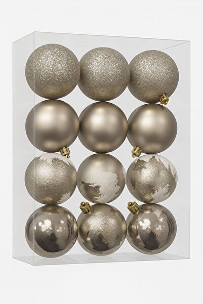 OKAVANGO 24 قطعة من كرات الزينة الفاخرة لتزيين الأشجار مقاس 6 سم