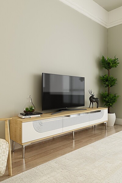 CENEYRA TSA1805DBS - MEYRA TSA180 TV STAND, TV SEHPASI ve TV ÜNİTESİ SAFİRMEŞ...