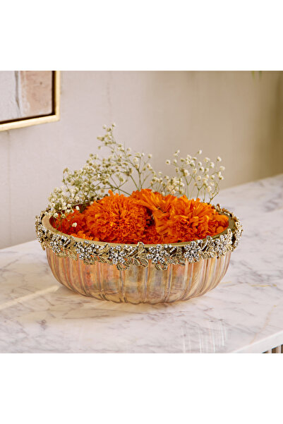 Home Box وعاء زينة مركزي من إيراس إلارا - 22×22×8 سم