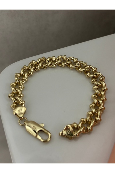Butik XUping 14K Gold Renk Geçmeli Eterna Bileklik 19 cm 0.8 mm