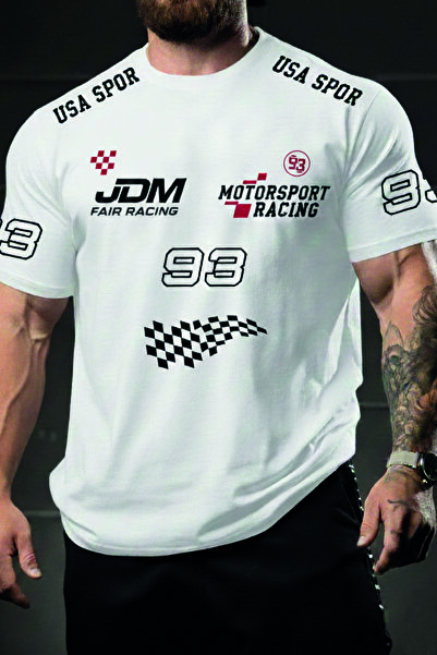 Usaspor Ανδρικό μπλουζάκι JDM Usa Sports Motorsport Racing – Εκτύπωση Streetw...