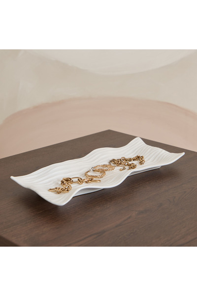 Home Box صينية ديكور سيراميك سانسا روما - 35.5 × 15 × 3 سم