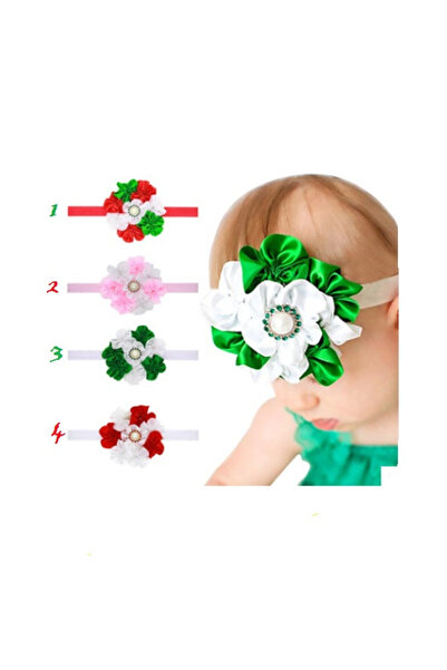 Superbaby Bentita cu flori din satin pentru fetite