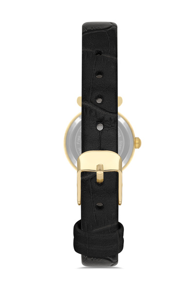 Ticarto Women's Leather Black Minimalist Wristwatch Tctsn000101S0364
