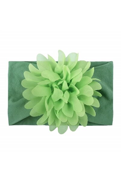 Superbaby Bentita verde lata cu floare aplicata