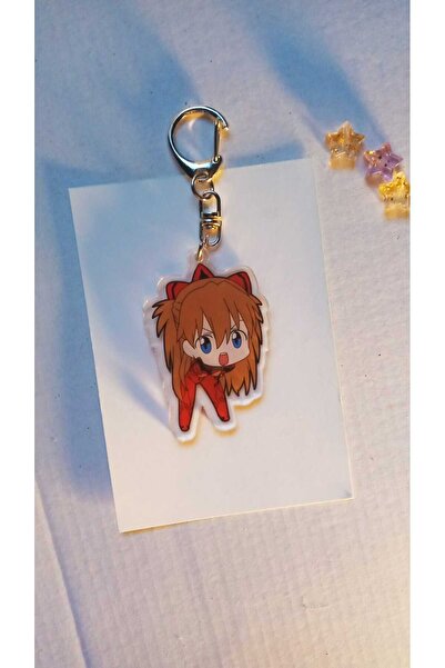 Atölye Moonlit Neon Genesis Evangelion Asuka Akrilik Anahtarlık