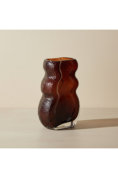 Generic Pedro Decorative Heavy Glass Vase - 17.5x8x26.5 cm