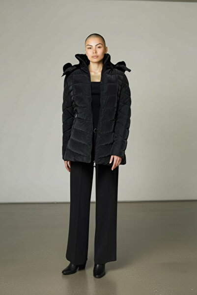 SEMİZ GİYİM Çıkarılabilir Kapüşonlu Şişme Mont