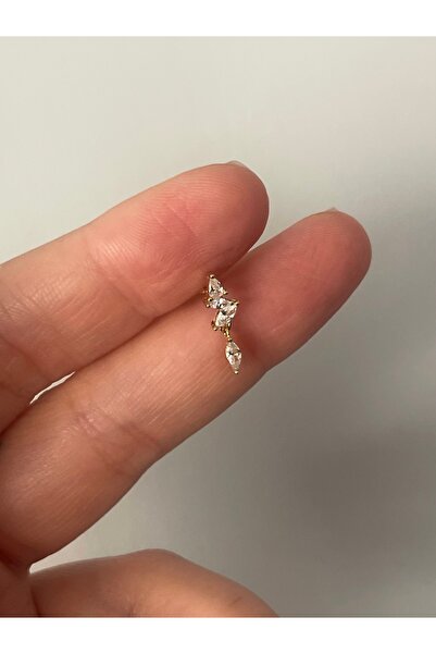 denizden silver Gümüş sallantılı piercing
