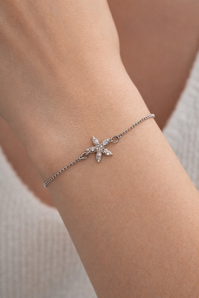 liore dünyası سوار فولاذي من حجر النجمة البحرية اللامع - قابل للتعديل