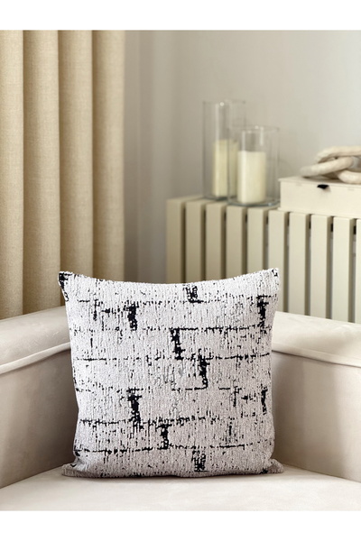 AYSA HOME DECOR Husă pentru pernă unică gri cu model Armoni