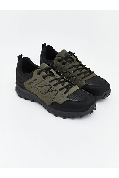 LC Waikiki Khaki Lace-Up Men's Trekking Shoes