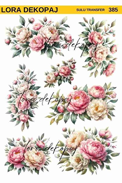 Lora Dekopaj Sulu Transfer Kağıdı - 385 25x35 cm