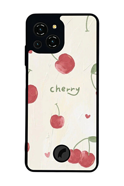 Reeder S23 Pro Max Uyumlu Kiraz Tasarımlı Glossy Premium Kılıf