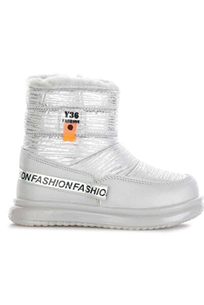 Twingo 9080 Silver Girls' Fur-Lined Boots