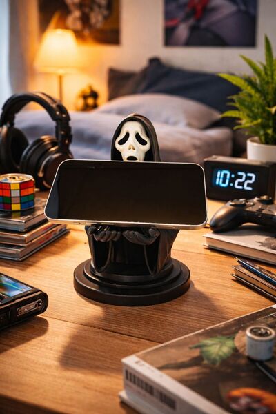 NOVATECH İNOVASYON Korku Figür Tasarımlı Telefon Standı Masa Üstü Dekoru Ve D...