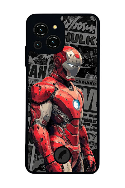 Reeder S23 Pro Max Uyumlu Iron Man ( Demir Adam ) Tasarımlı Glossy Premium Kılıf