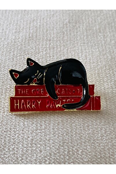 Neel butik Kitapkurdu Kedi Broş