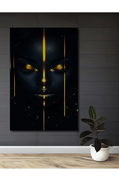 Teona Ahşap Διακοσμητικός ξύλινος πίνακας με εμφάνιση ελαιογραφίας γυναικείου...