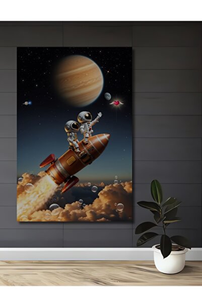Teona Ahşap Astronauți Călătorie în Spațiu imprimare digitală Tablouri din Lemn