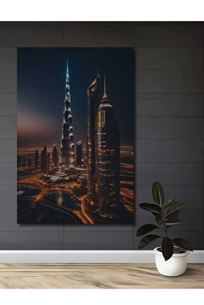 Teona Ahşap Бурж Халифа Модерно изкуство Маслена живопис Дървена декоративна ...