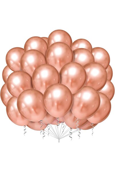 OEM Rose gold balloons, 100 pcs., can also be used with helium