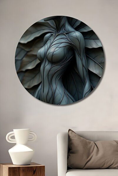 Teona Ahşap Sanatsal Yaprak cu model Tablou decorativ din lemn cu aspect de p...