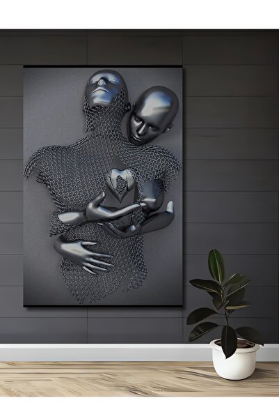 Teona Ahşap Figurine metalice de dragoste Artă abstractă Pictură decorativă p...