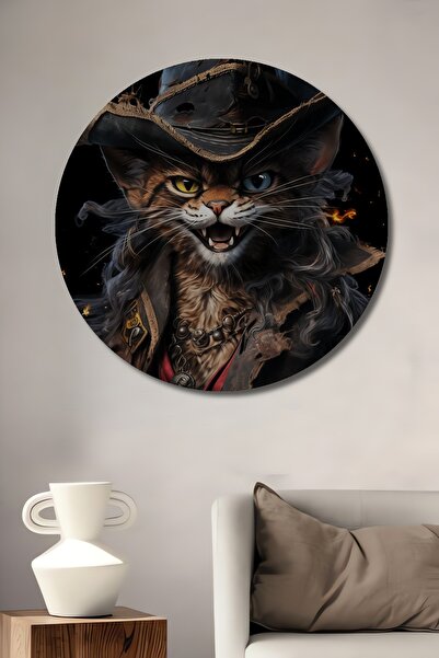 Teona Ahşap Pictură decorativă din lemn cu aspect de pictură în ulei, Pirat p...