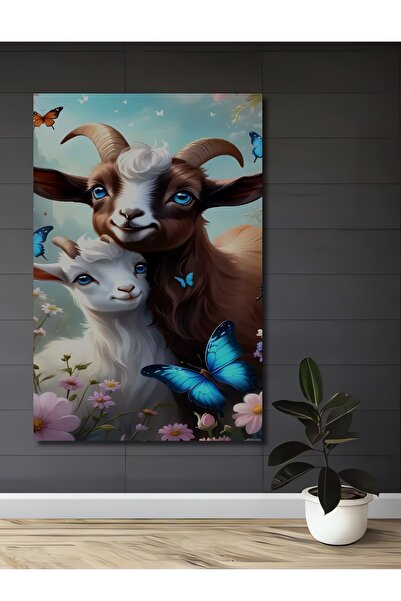 Teona Ahşap Διακοσμητικό Ξύλινο Πίνακα με Ακουαρέλα Εφέ: Κοντά στην Κάγκανα Α...