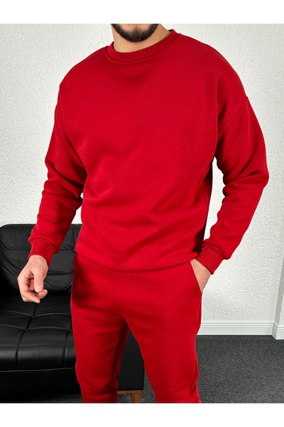 tetramoda Three Thread Crew Neck O Oversized Sweatshirt