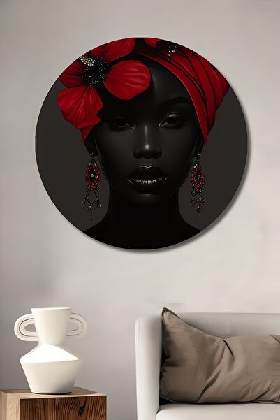 Teona Ahşap Κόκκινο ξύλινο διακοσμητικό τραπέζι με λαδομπογιάστικη εμφάνιση γ...