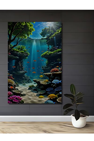 Teona Ahşap Tablou decorativ din lemn cu aspect de pictură în ulei, inspirat ...