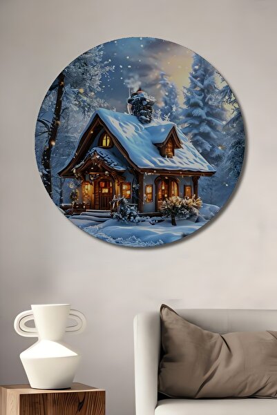 Teona Ahşap Pictură de perete rotundă din lemn, cu aspect decorativ, în stil ...