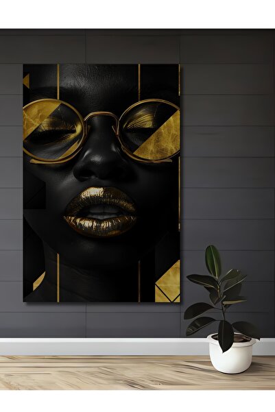 Teona Ahşap Pictură de artă modernă Buzele de Aur