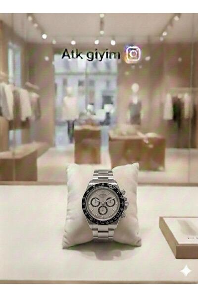 ATKGİYİM klasik metal kordonlu lüx büyüteçli takvimli günlük şık saatlerimiz ...